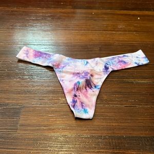 Sexy tie dye thong panties/underwear